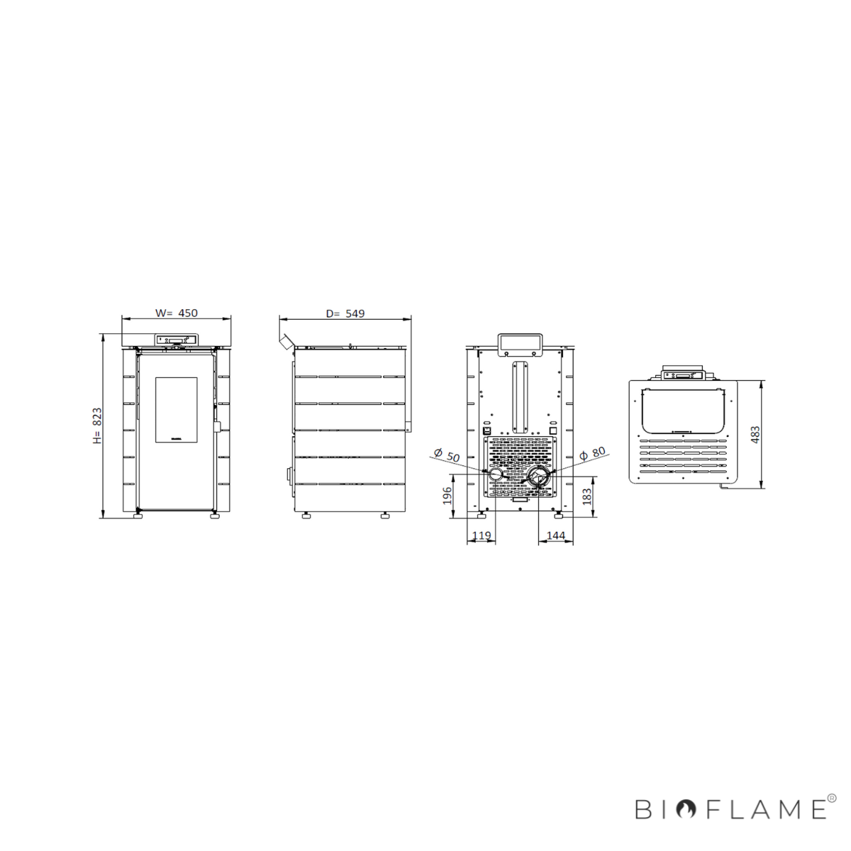 Salamandra a Pellets Solzaima Europa 8 kW
