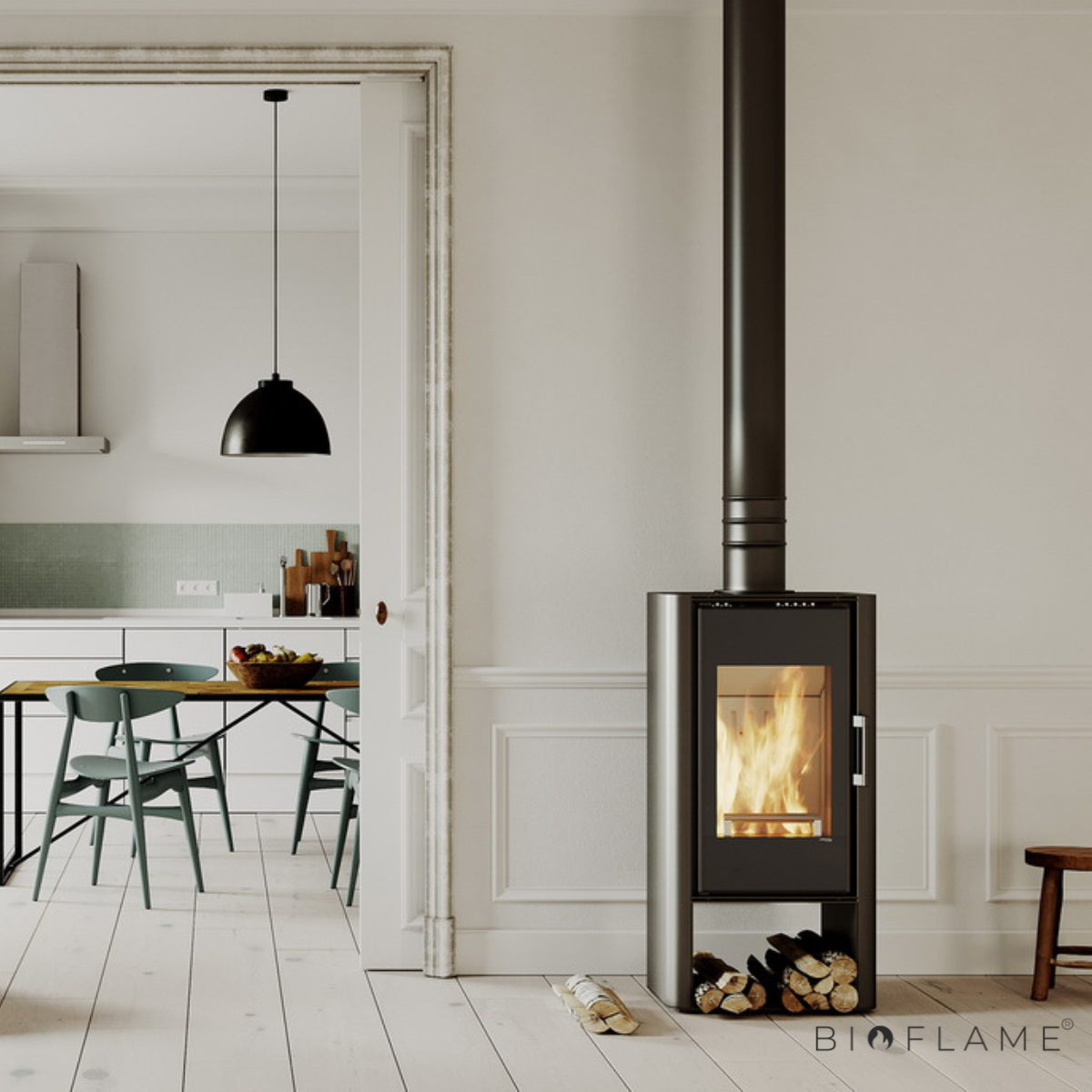 Salamandra a Lenha Defro Home Solum Log