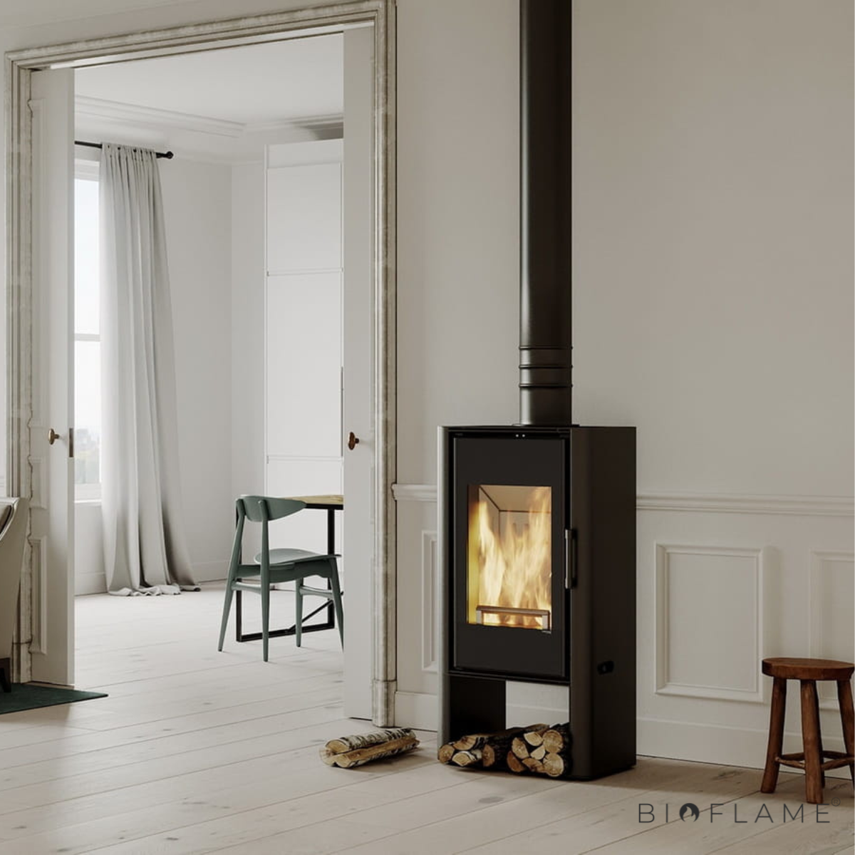 Salamandra a Lenha Defro Home Solum Log