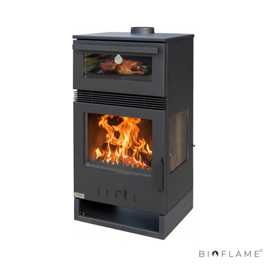Salamandra a Lenha com Ventilação Teba Therm TKS-15 Forno Trifacial