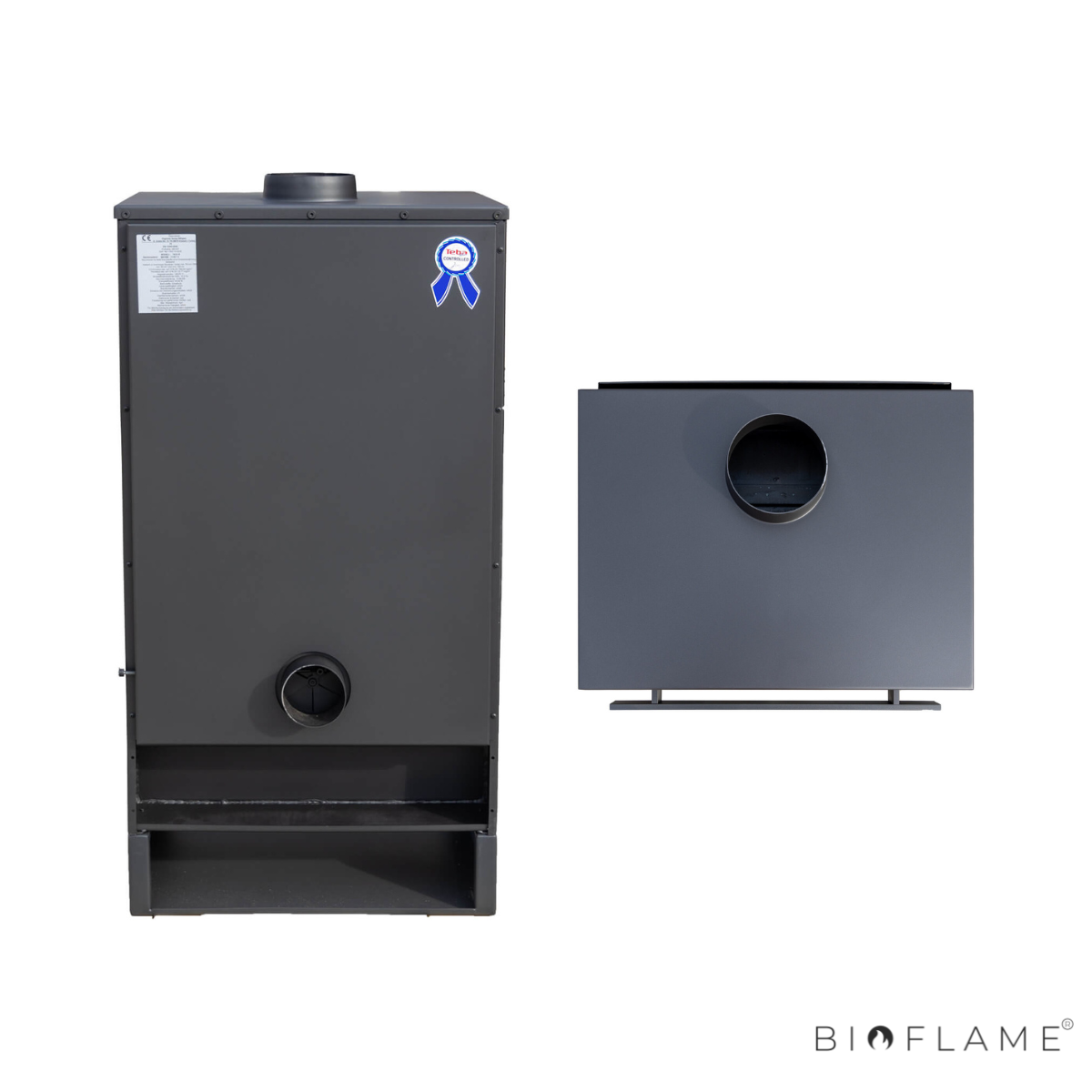 Salamandra a Lenha com Ventilação Teba Therm TKS-15 Forno Trifacial
