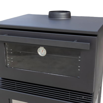 Salamandra a Lenha com Ventilação Teba Therm TKS-15 Forno Trifacial