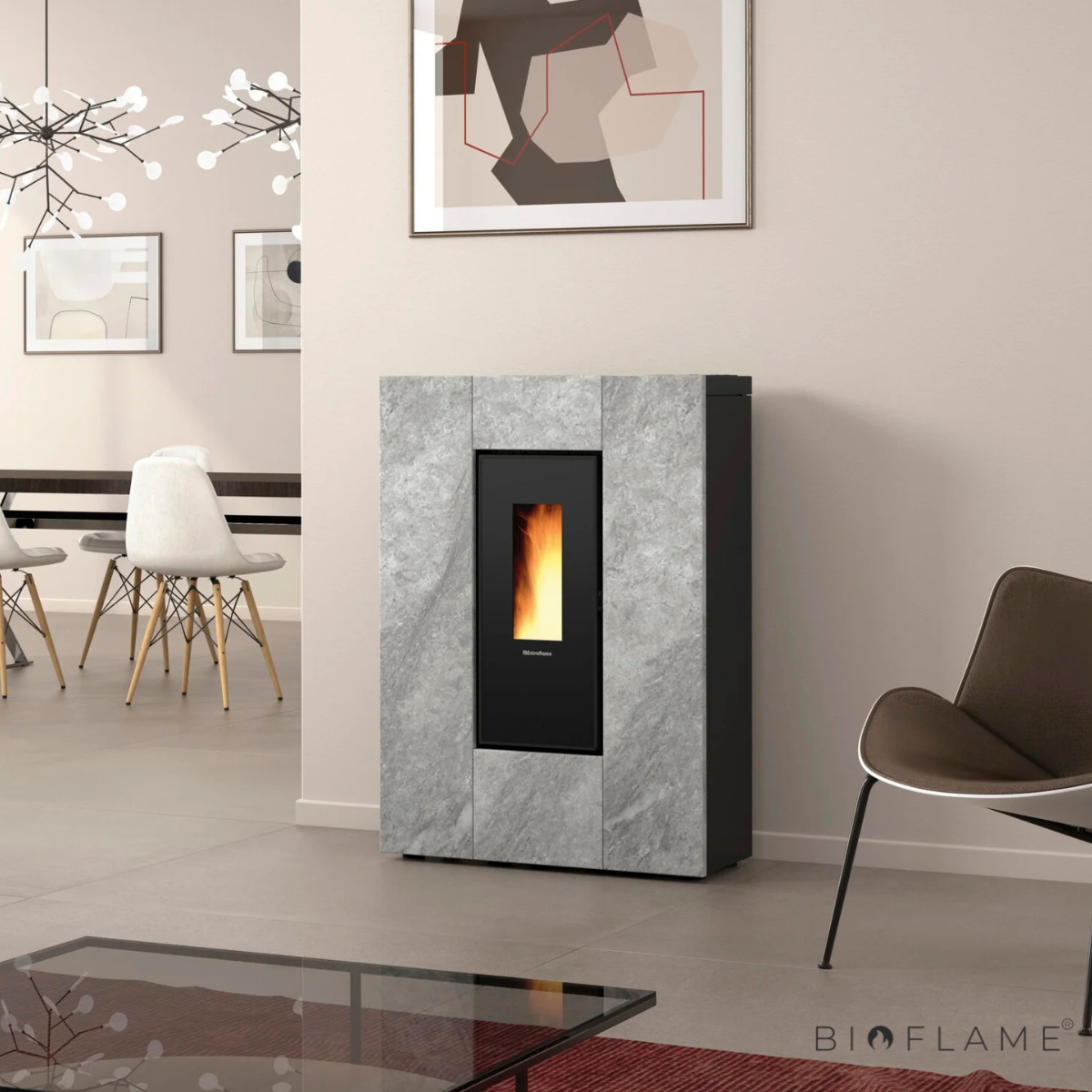Salamandra a Pellets Canalizável Nordica Extraflame Marilena Plus
