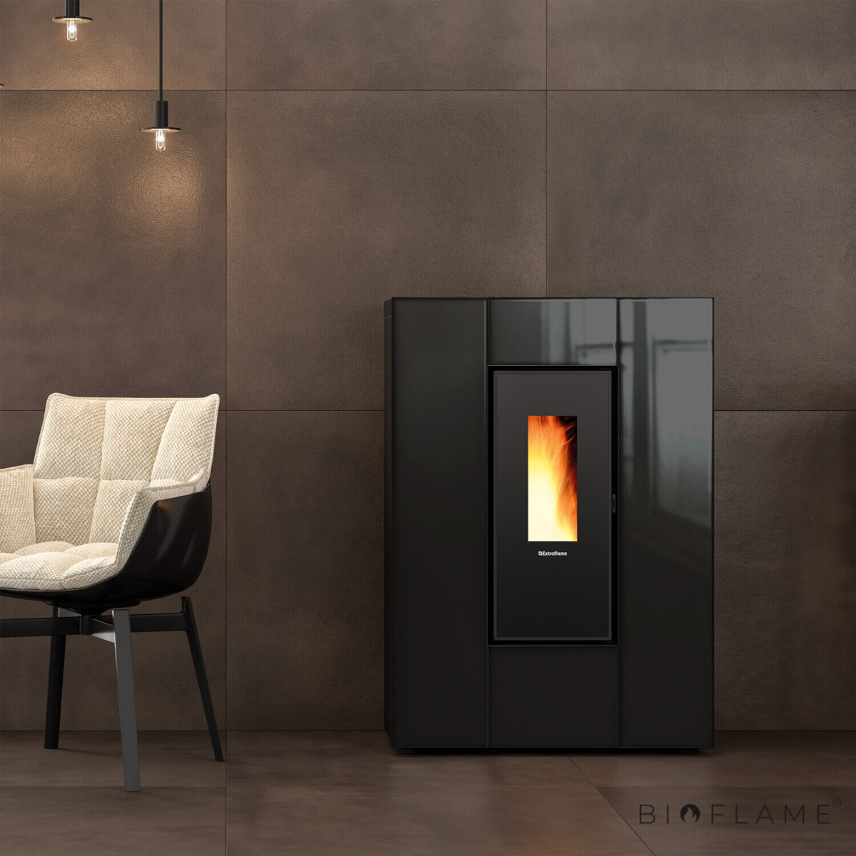 Salamandra a Pellets Canalizável Nordica Extraflame Marilena Plus
