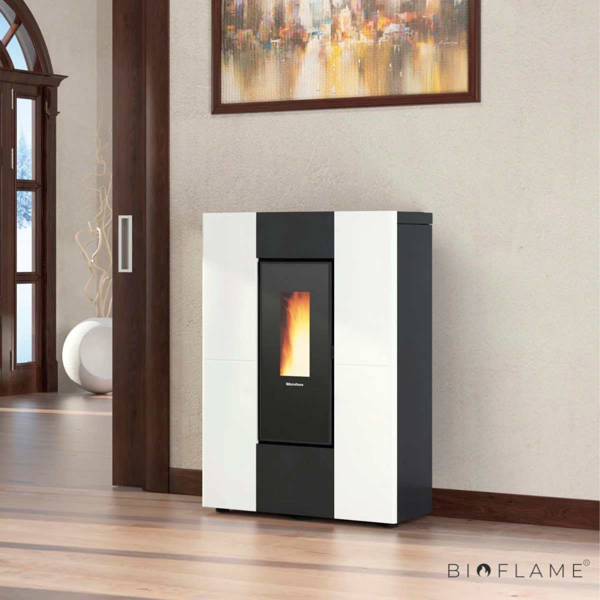 Salamandra a Pellets Canalizável Nordica Extraflame Marilena Plus