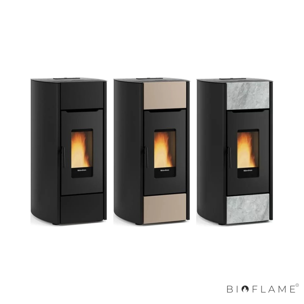 Salamandra a Pellets Canalizável Nordica Extraflame Mirka Plus