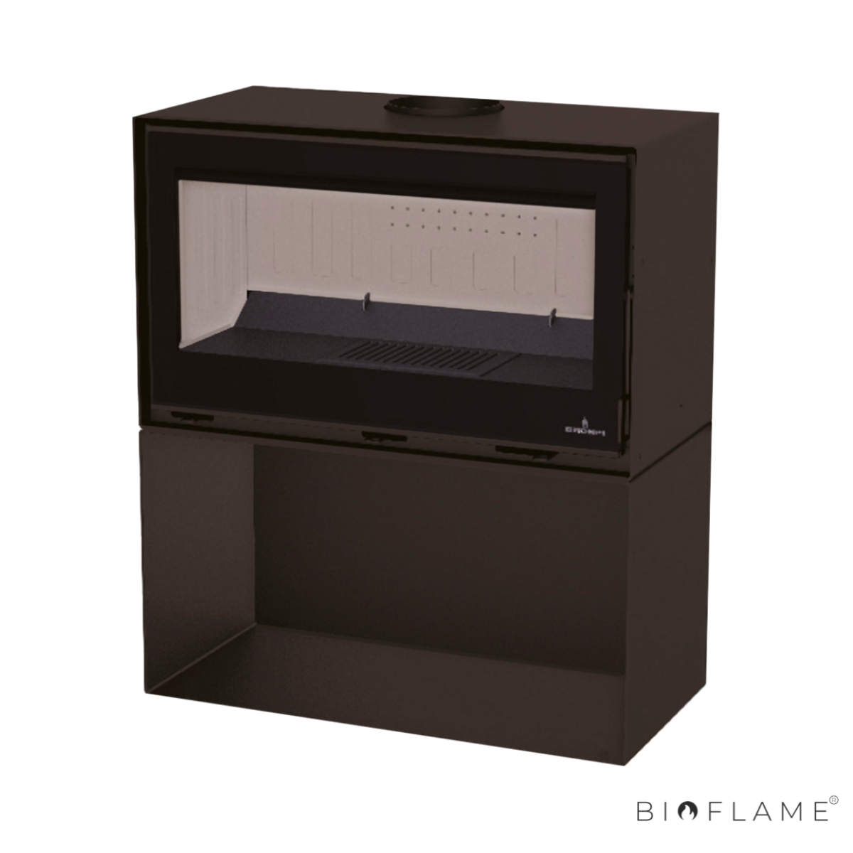 SALAMANDRA A LENHA - BRONPI CAIRO 70 BOX