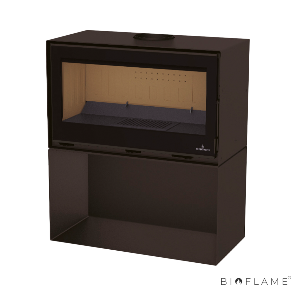 SALAMANDRA A LENHA - BRONPI CAIRO 70 BOX