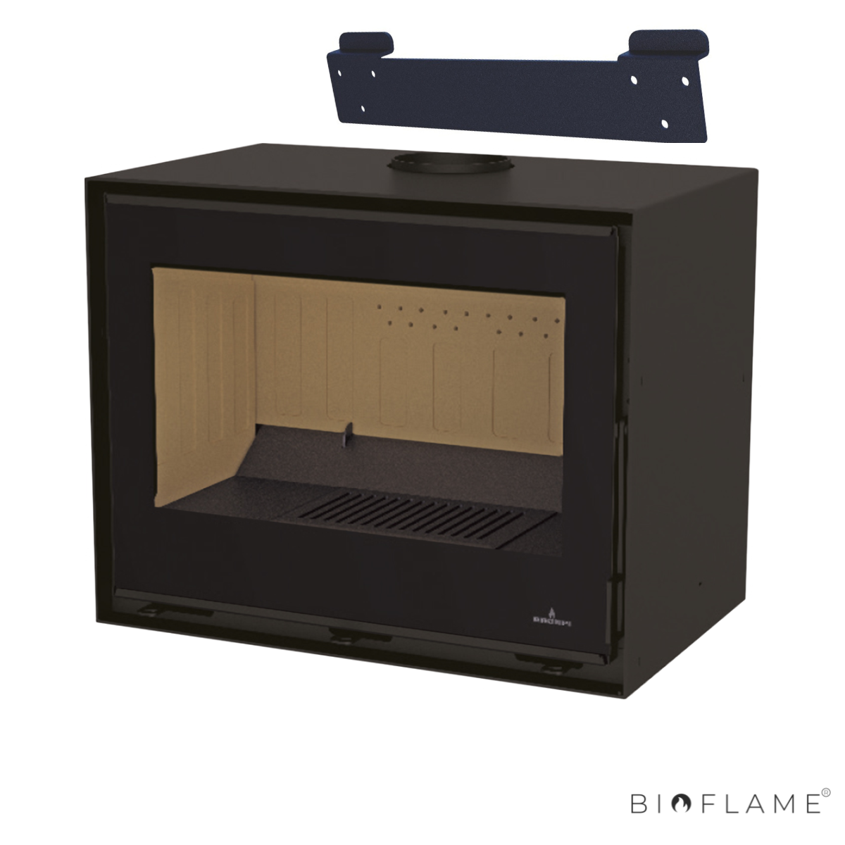 SALAMANDRA A LENHA - BRONPI CAIRO 70 BOX