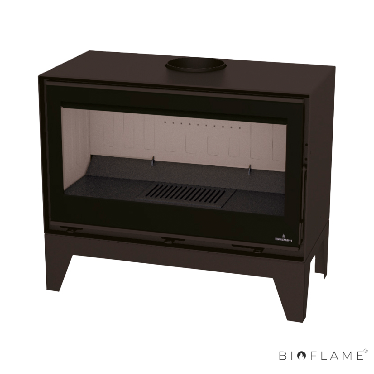 SALAMANDRA A LENHA - BRONPI CAIRO 70 BOX