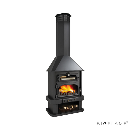 Salamandra a Lenha com Forno Bronpi Ebro