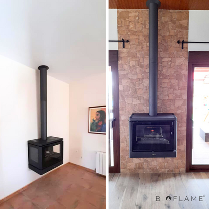 Salamandra a Lenha com Ventilação Bronpi Versalles-C
