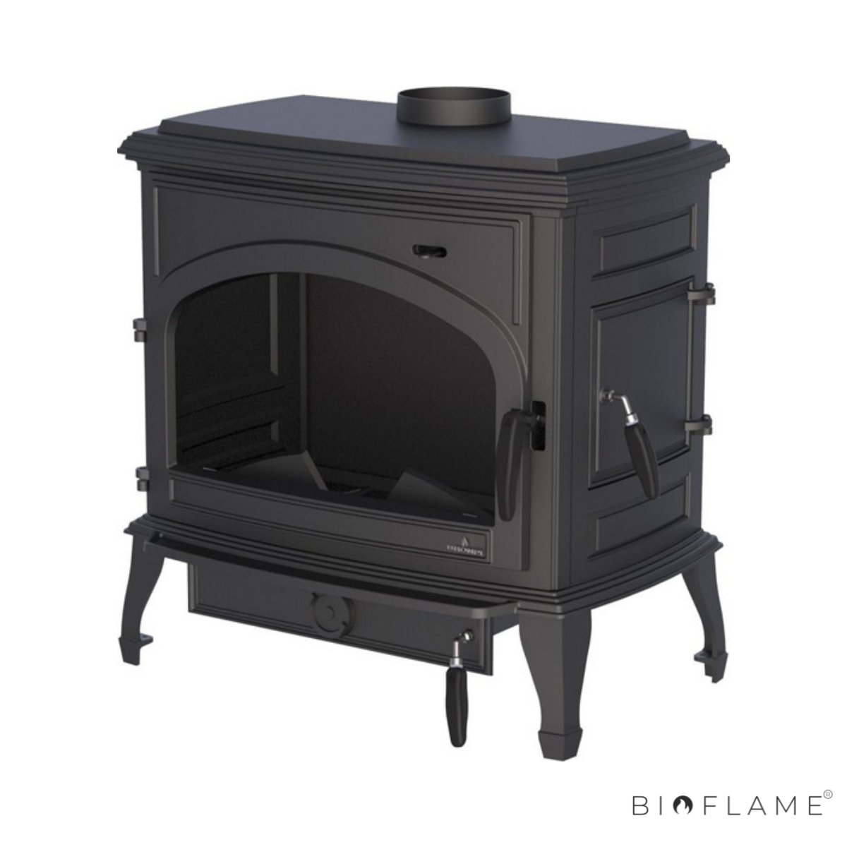 Salamandra a Lenha em Ferro Fundido Bronpi Etna