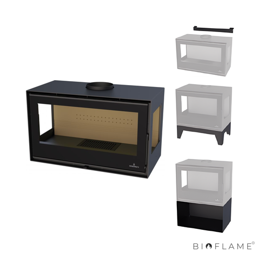 Salamandra a Lenha com Ventilação Bronpi Bimba 70 3C