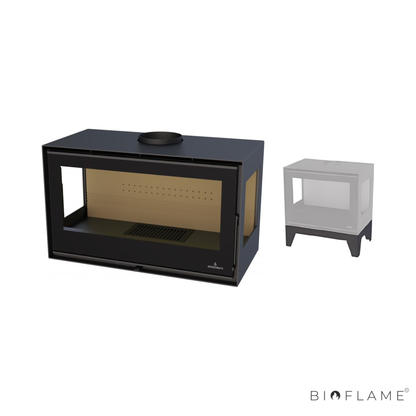 Salamandra a Lenha com Ventilação Bronpi Bimba 70 3C