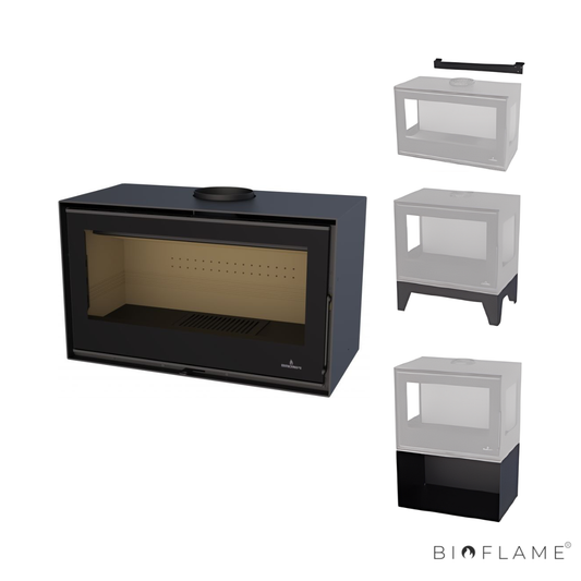 Salamandra a Lenha com Ventilação Bronpi Bimba 90