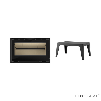 Salamandra a Lenha com Ventilação C&A Chama Cristal 88