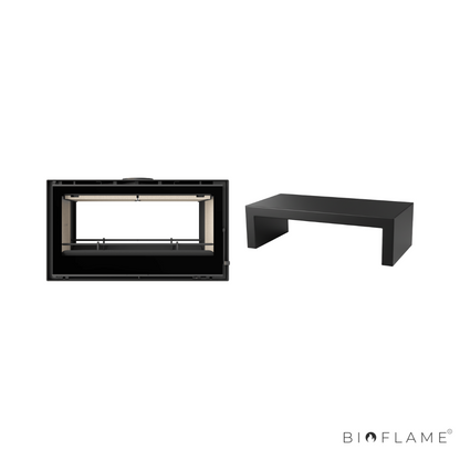 Salamandra a Lenha com Ventilação Dupla Face C&A Chama Cristal 98