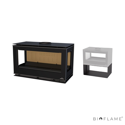 Salamandra a Lenha Bronpi Cairo 90 Box 3 Faces