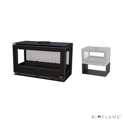 Salamandra a Lenha Bronpi Cairo 90 Box 3 Faces