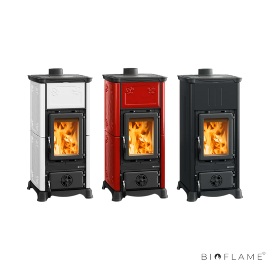 Salamandra a Lenha em Ferro Fundido Nordica Extraflame Emiliana