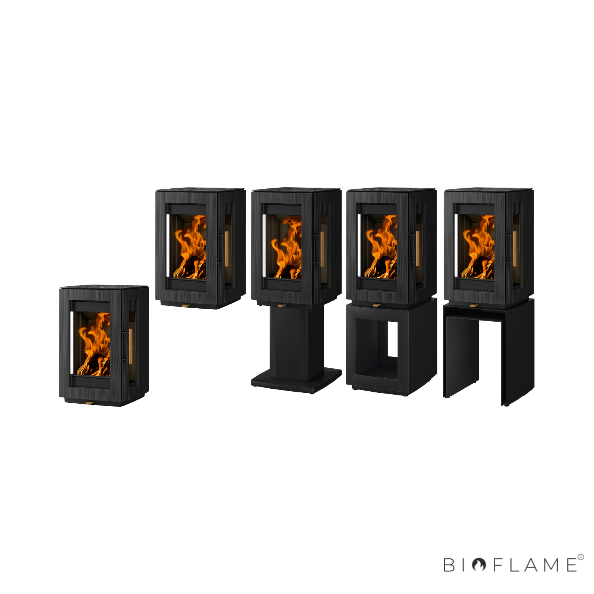 Salamandra a Lenha em Ferro Fundido Hergom Glow