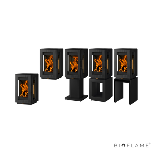 Salamandra a Lenha em Ferro Fundido Hergom Glow