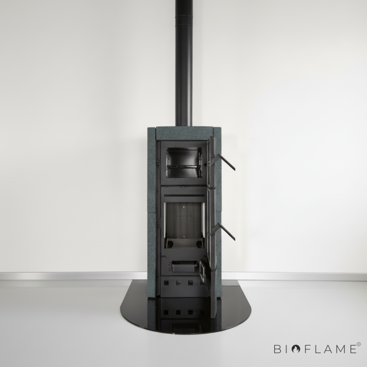 Salamandra a Lenha em Ferro Fundido Nordica Extraflame Ester Forno