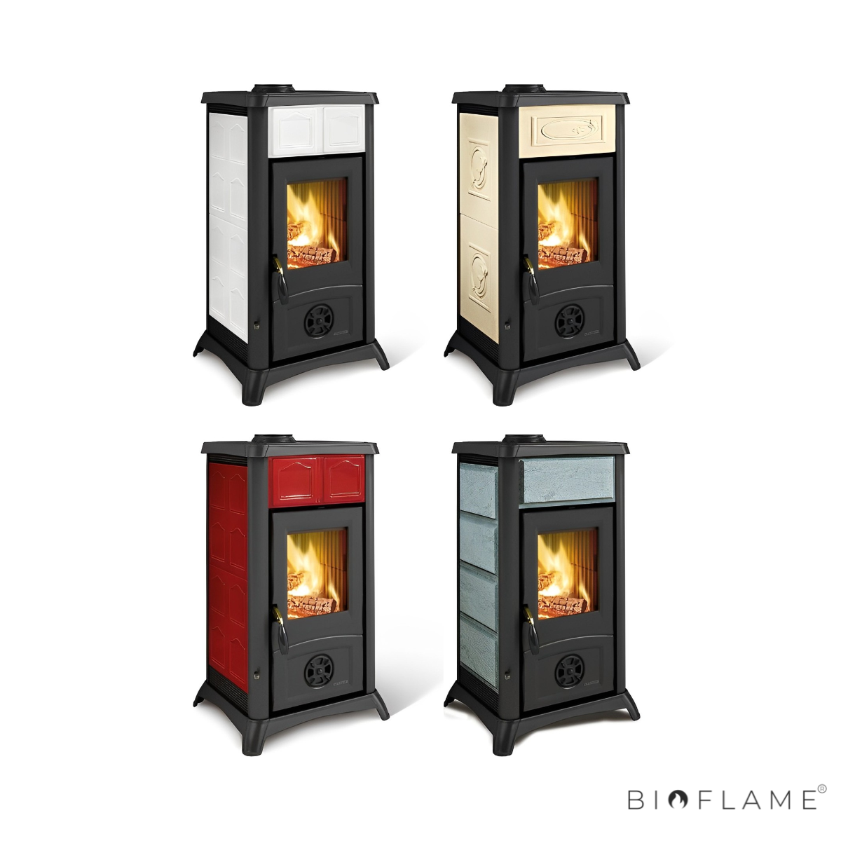 Salamandra a Lenha em Ferro Fundido Nordica Extraflame Gemma