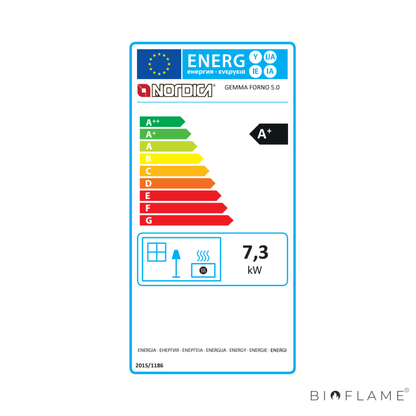 Salamandra a Lenha em Ferro Fundido Nordica Extraflame Gemma Forno