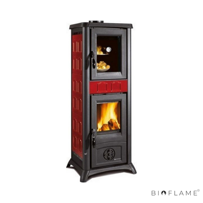 Salamandra a Lenha em Ferro Fundido Nordica Extraflame Gemma Forno