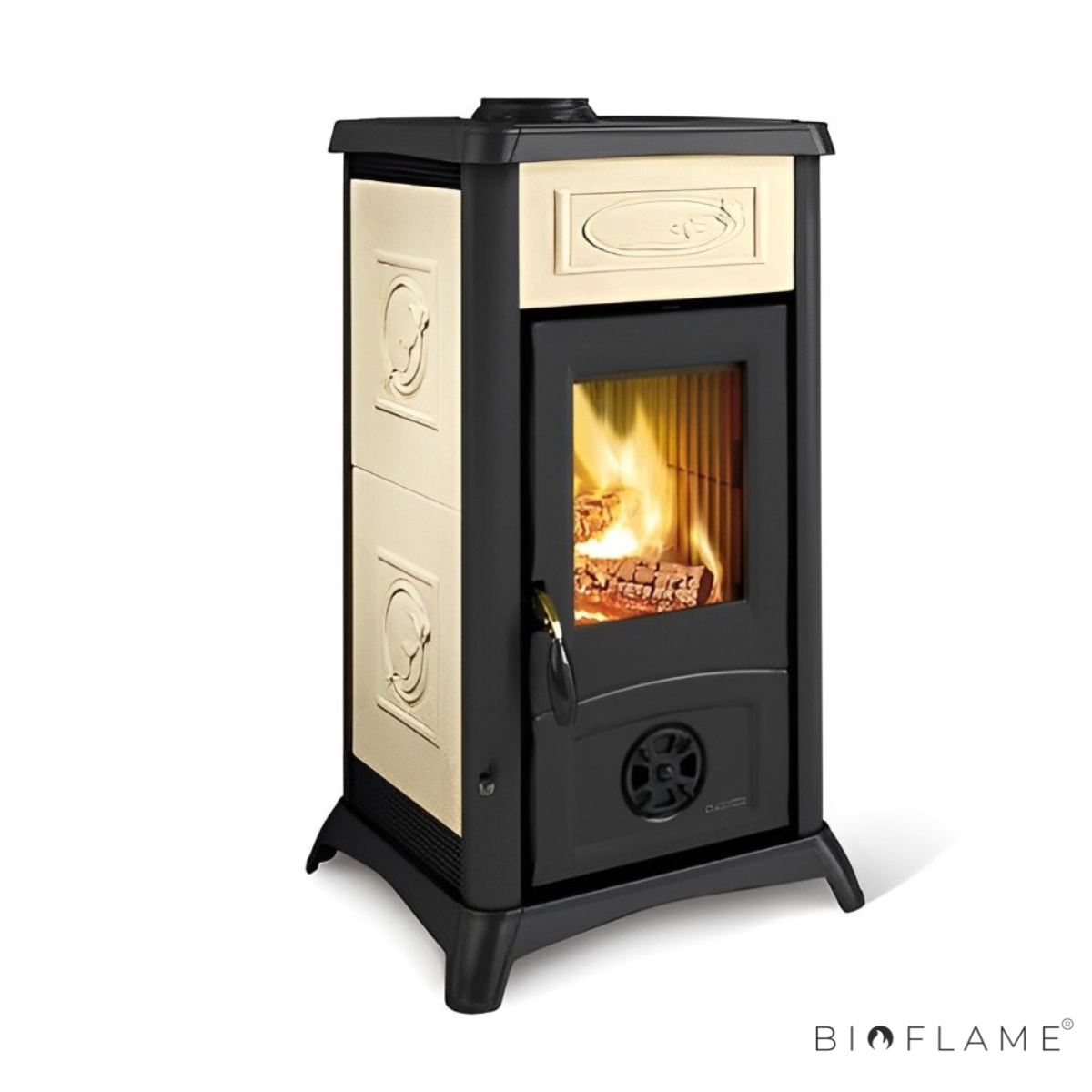 Salamandra a Lenha em Ferro Fundido Nordica Extraflame Gemma