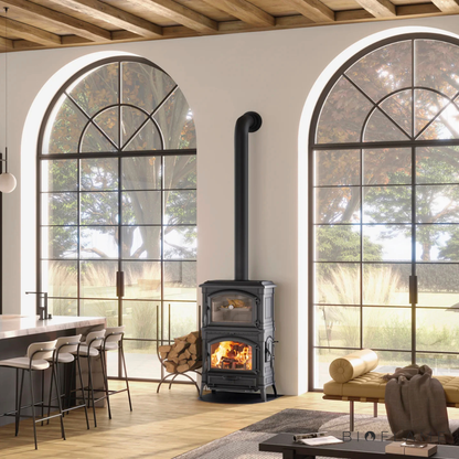 Salamandra a Lenha em Ferro Fundido Nordica Extraflame Isotta Forno