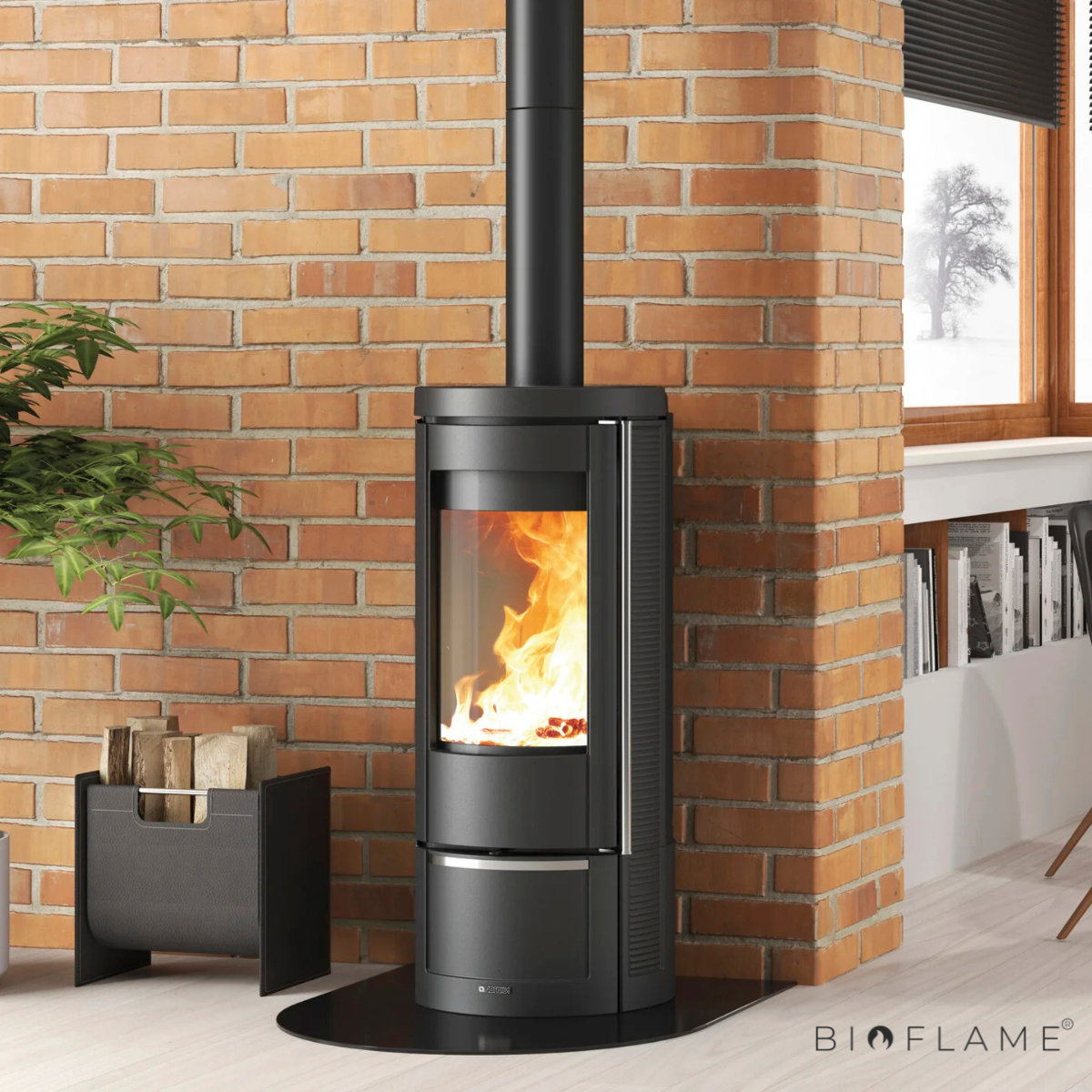 Salamandra a Lenha em Ferro Fundido Nordica Extraflame Marlena