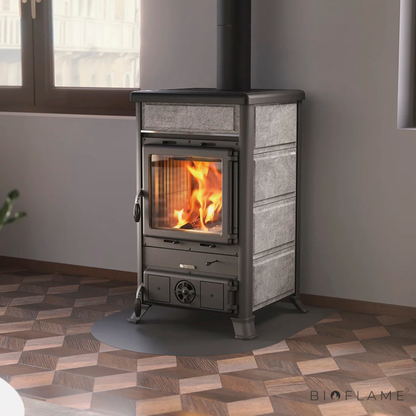 Salamandra a Lenha em Ferro Fundido Nordica Extraflame Rossella R1 BII
