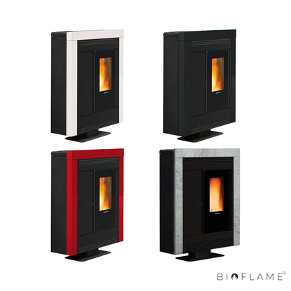 Salamandra a Pellets Canalizável Nordica Extraflame Souvenir Steel EVO