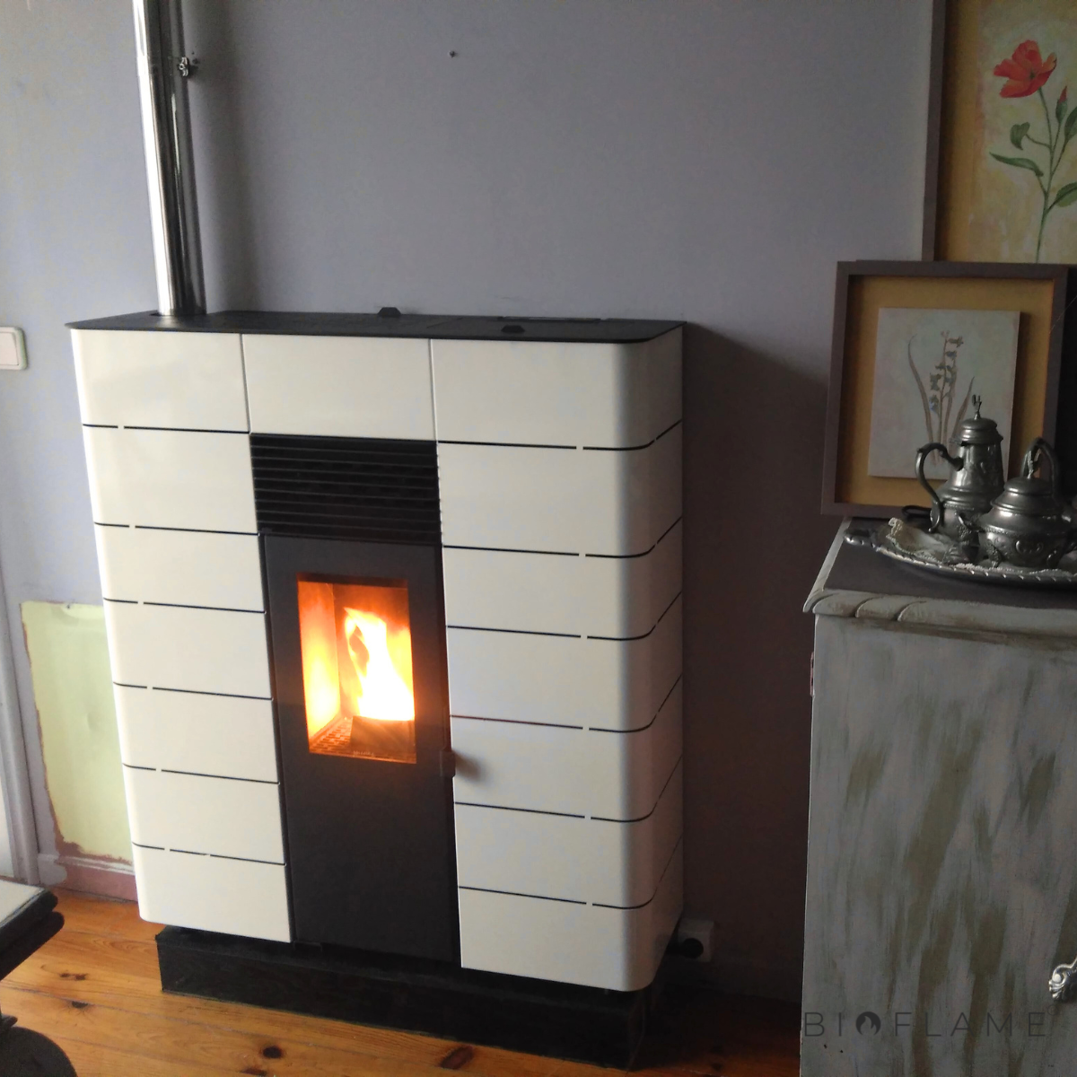 Salamandra a Pellets Canalizável Solzaima Nevada 8 kW