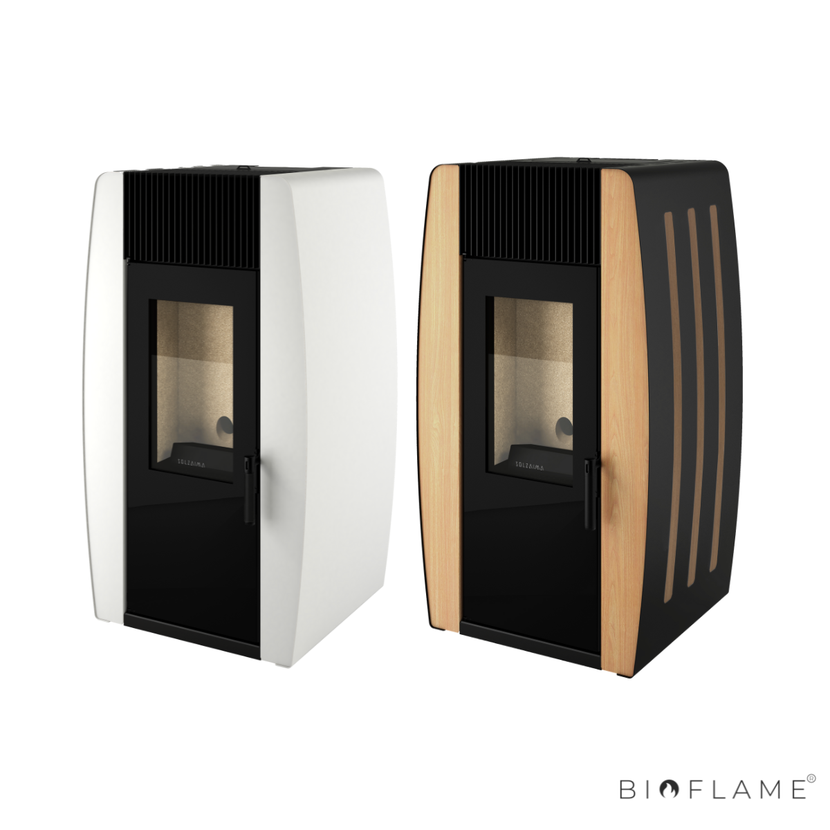 Salamandra a Pellets Canalizável Solzaima Pine Collection 12 kW