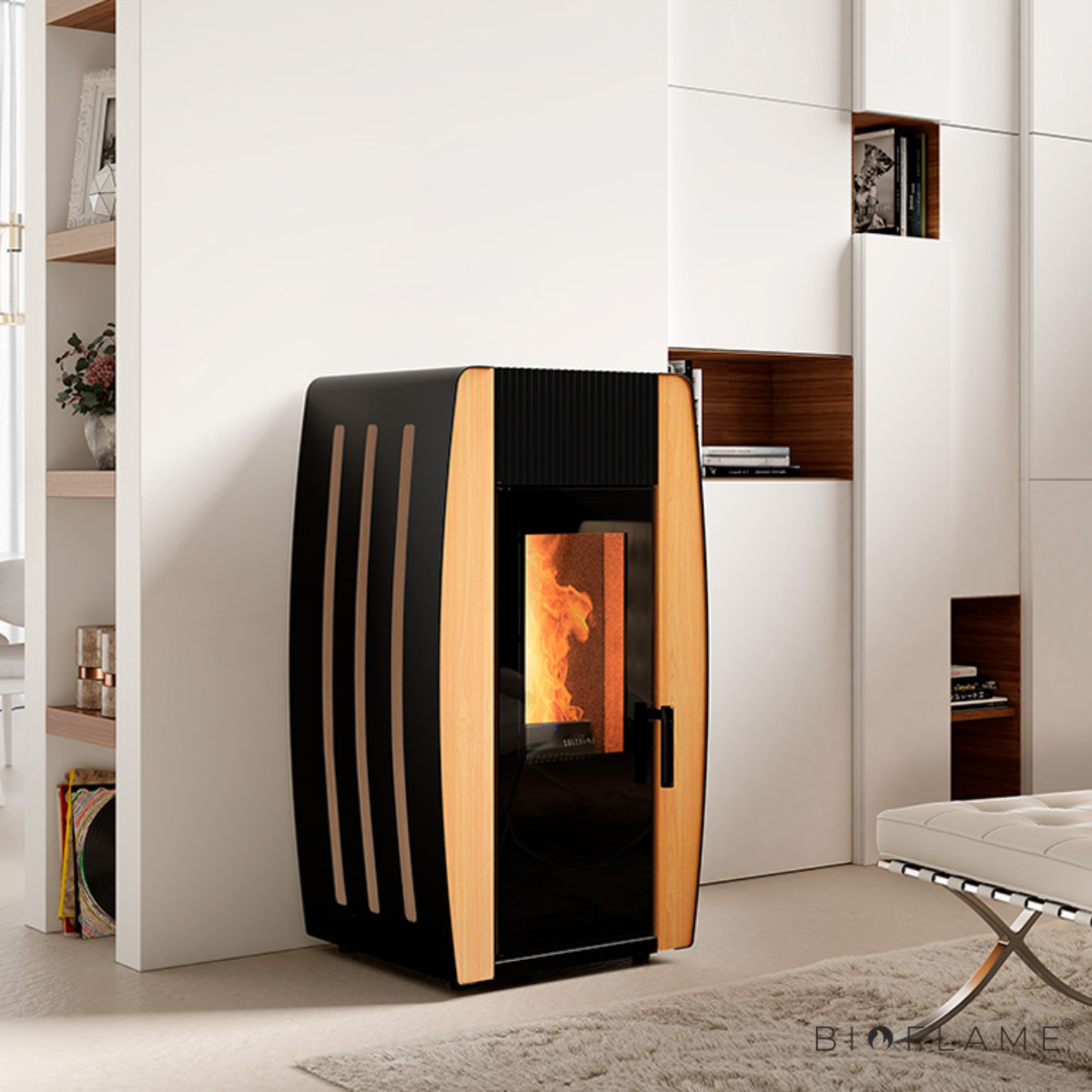 Salamandra a Pellets Solzaima Pine Collection 8 kW