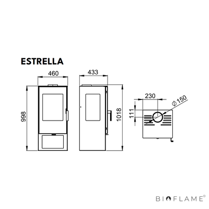 Salamandra a Lenha Bronpi Estrella