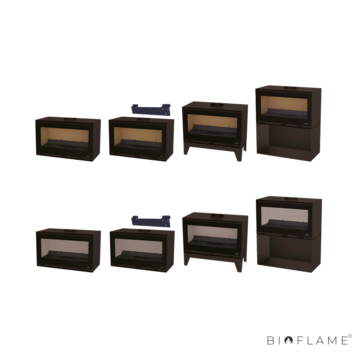 Salamandra a Lenha Bronpi Cairo 90 Box